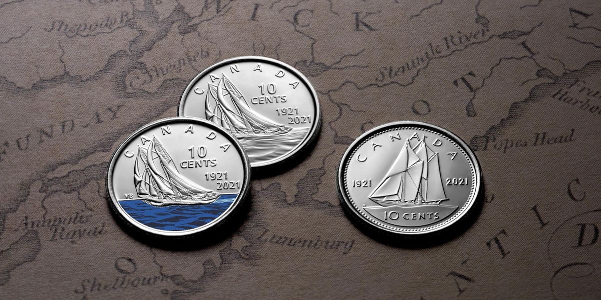 La nueva moneda de diez centavos de color ya está disponible en Canadá y aquí se explica cómo obtenerla